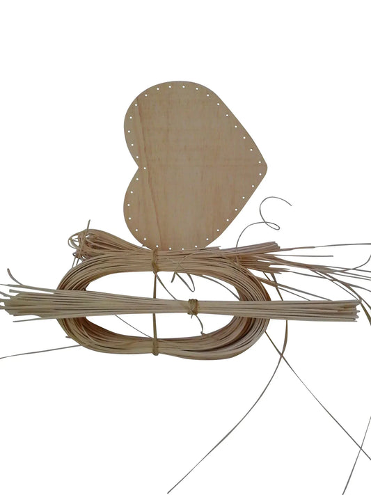 6 Stück Flechtset Herzform